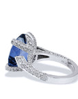 7.89 Carat Iolite and Diamond Ring Rings H&H Jewels