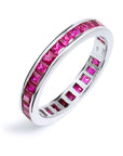 Ruby Eternity Band Rings Curated by H