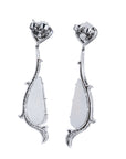 18kt White Gold Moonstone and Diamond Drop Earrings Earrings H&H Jewels