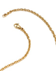 Oval Shape Pave Diamond Necklace Necklaces Curated by H