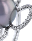 Tahitian Pearl And Diamond Petal Ring Rings H&H Jewels