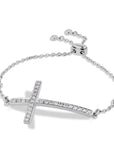 Pave Diamond Cross Bracelet Bracelets H&H Jewels