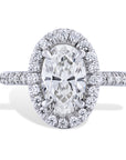1.61 Carat Oval Cut Diamond Ring Rings H&H Jewels