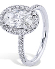 1.61 Carat Oval Cut Diamond Ring Rings H&H Jewels