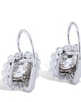 Classic Old Mine Cut Diamond Lever-back Earrings Earrings H&H Jewels