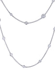 Diamonds by the Yard Platinum 40in Necklace Necklaces H&H Jewels