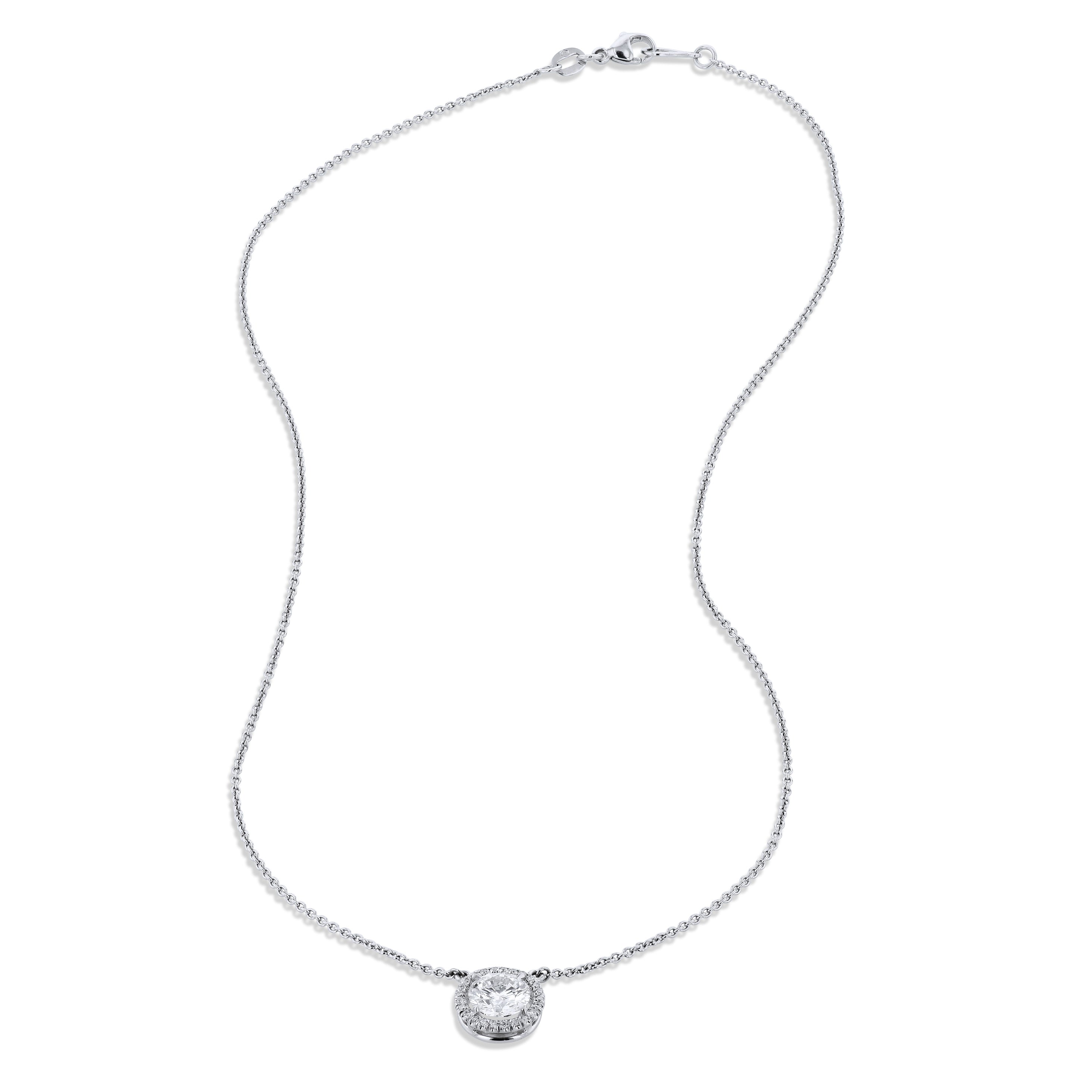 White Gold Diamond Pendant Necklace Necklaces H&amp;H Jewels