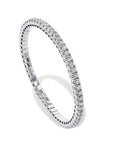 Diamond 18K White Gold Stretch Tennis Bracelet Bracelets Curated by H