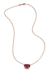 Pink Tourmaline Rose Gold Pendant Necklace Necklaces H&H Jewels