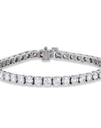 Round Brilliant 9.56ct Diamond White Gold Tennis Bracelet Bracelets H&H Jewels