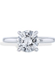 Platinum Round Diamond Engagement Ring Rings H&H Jewels