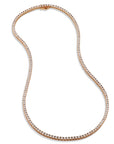 18kt Rose Gold Diamond Tennis Necklace Necklaces H&H Jewels