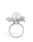 South Sea Pearl Diamond White Gold Estate Ring Rings Estate & Vintage