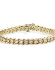 Yellow Gold Diamond Estate Tennis Bracelet Bracelets Estate & Vintage