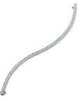 Round Brilliant Diamond White Gold Tennis Bracelet Bracelets H&H Jewels