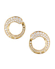 Diamond Yellow Gold Earrings Earrings Curated by H