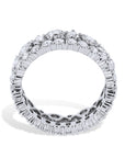 Diamond White Gold 2-Row Eternity Band Ring Rings Curated by H
