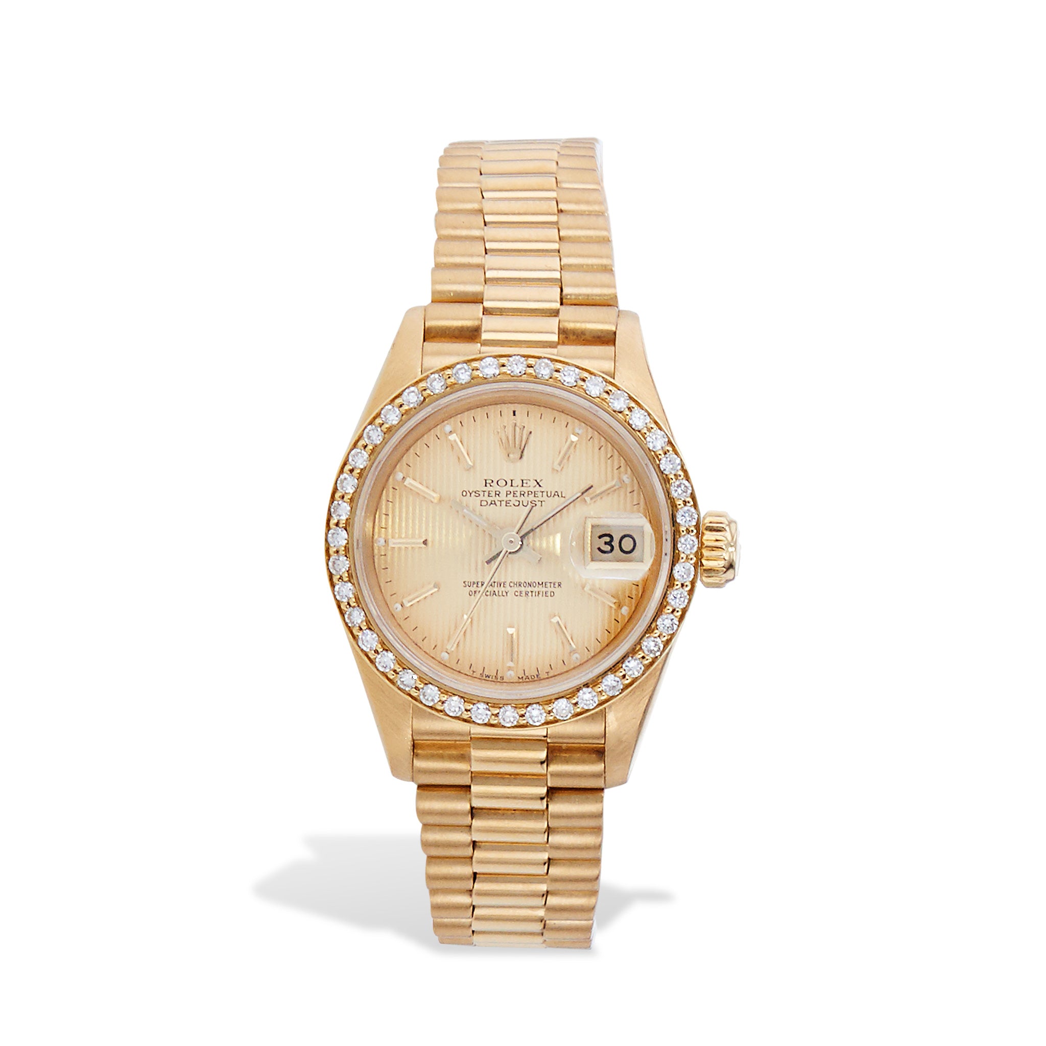 Rolex President Yellow Gold Ladies Estate Watch 69178 H H Jewels