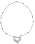 Diamond Platinum and White Gold Estate Necklace Necklaces Estate & Vintage
