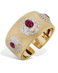 Buccellati Ruby Yellow and White Gold Estate Bracelet Bracelets Estate & Vintage