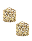 Alex Sepkus Flying Oval Diamond Square Estate Earrings Earrings Estate & Vintage