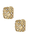 Alex Sepkus Flying Oval Diamond Square Estate Earrings Earrings Estate & Vintage