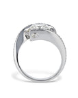 Diamond Platinum Pave Estate Ring Rings Estate & Vintage