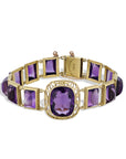 Hugh Connolly & Son Amethyst Yellow Gold Estate Bracelet Bracelets Estate & Vintage