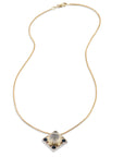 Moonstone Sapphire Diamond Estate Pendant Necklace Necklaces Estate & Vintage