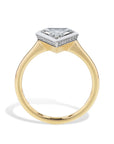 Shield Shaped Diamond Platinum Yellow Gold Engagement Ring Rings H&H Jewels