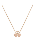18Kt Rose Gold Happy Hearts Wings Pendant Necklace Necklaces Chopard