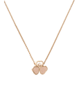 18Kt Rose Gold Happy Hearts Wings Pendant Necklace Necklaces Chopard