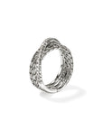 JH Essential Pave Crossover Ring, Sterling Silver, Diamonds, by John Hardy Rings John Hardy