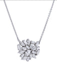 Multi Diamond Pendant Necklace Necklaces H&H Jewels