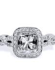 Cushion Cut Diamond Trellace Engagement Ring Rings H&H Jewels