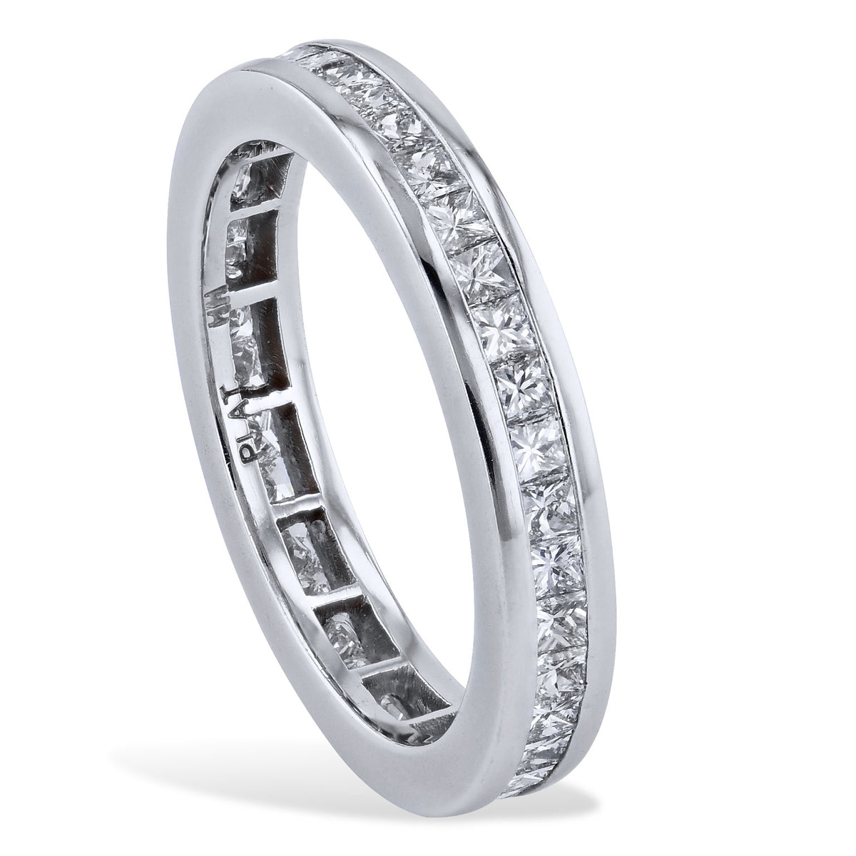 1.33 Carat Princess Cut Diamond Eternity Band Ring - Alternate View 1
