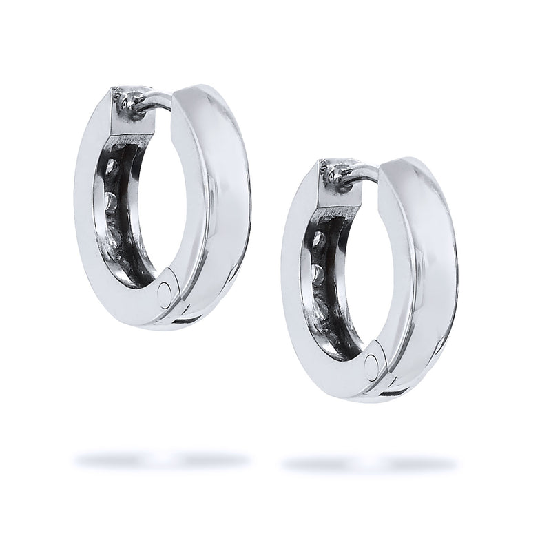 0.22 Carat Diamond Hinged Hoop Earrings Earrings H&H Jewels