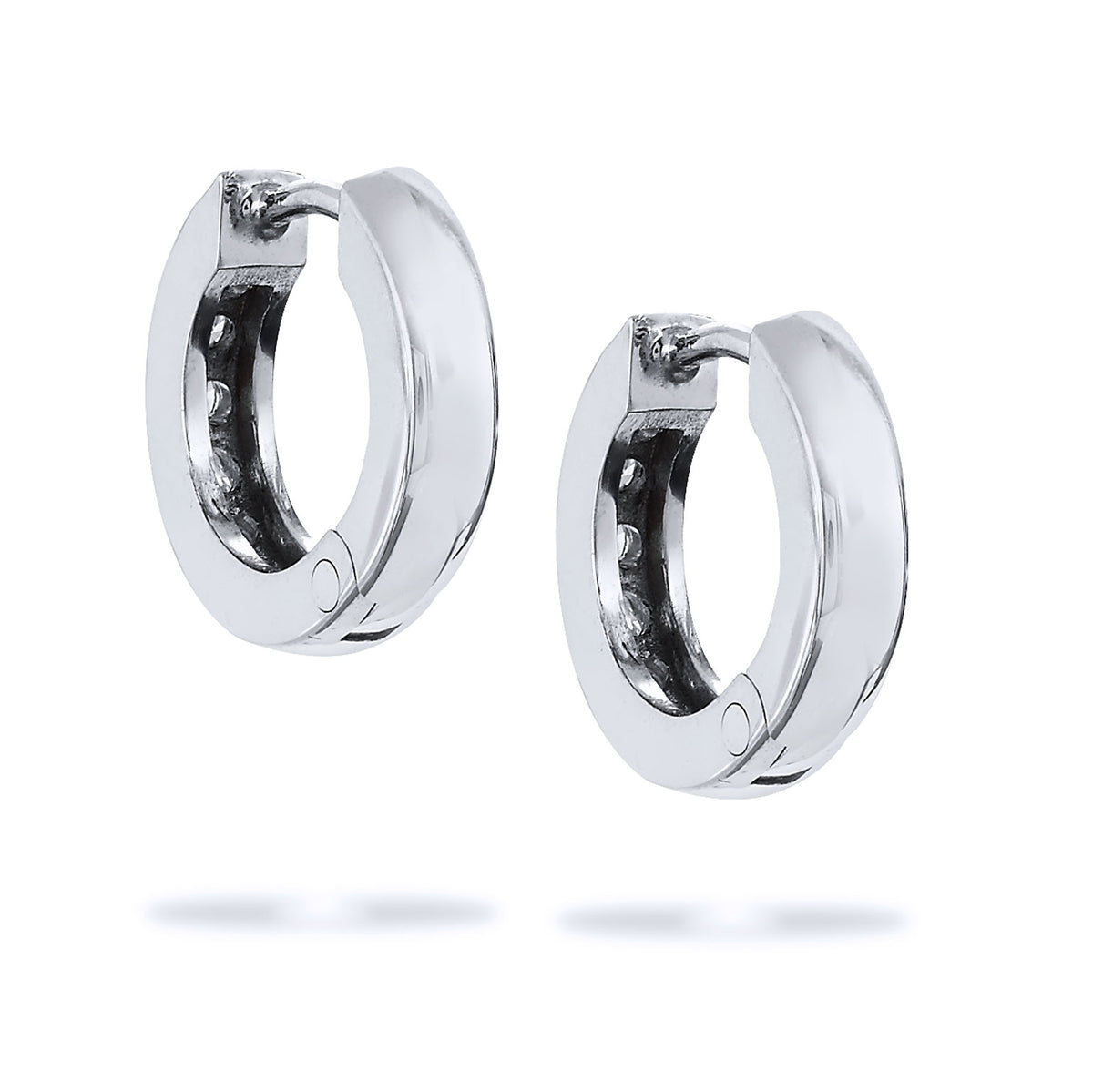 0.22 Carat Diamond Hinged Hoop Earrings - Alternate View 1