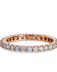 Diamond Eternity Rose Gold Band Rings Curated by H
