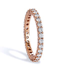Diamond Eternity Rose Gold Band Rings Curated by H