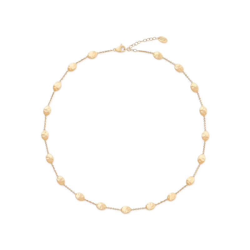 18kt Yellow Gold Siviglia Collection Medium Bean Necklace Necklaces Marco Bicego