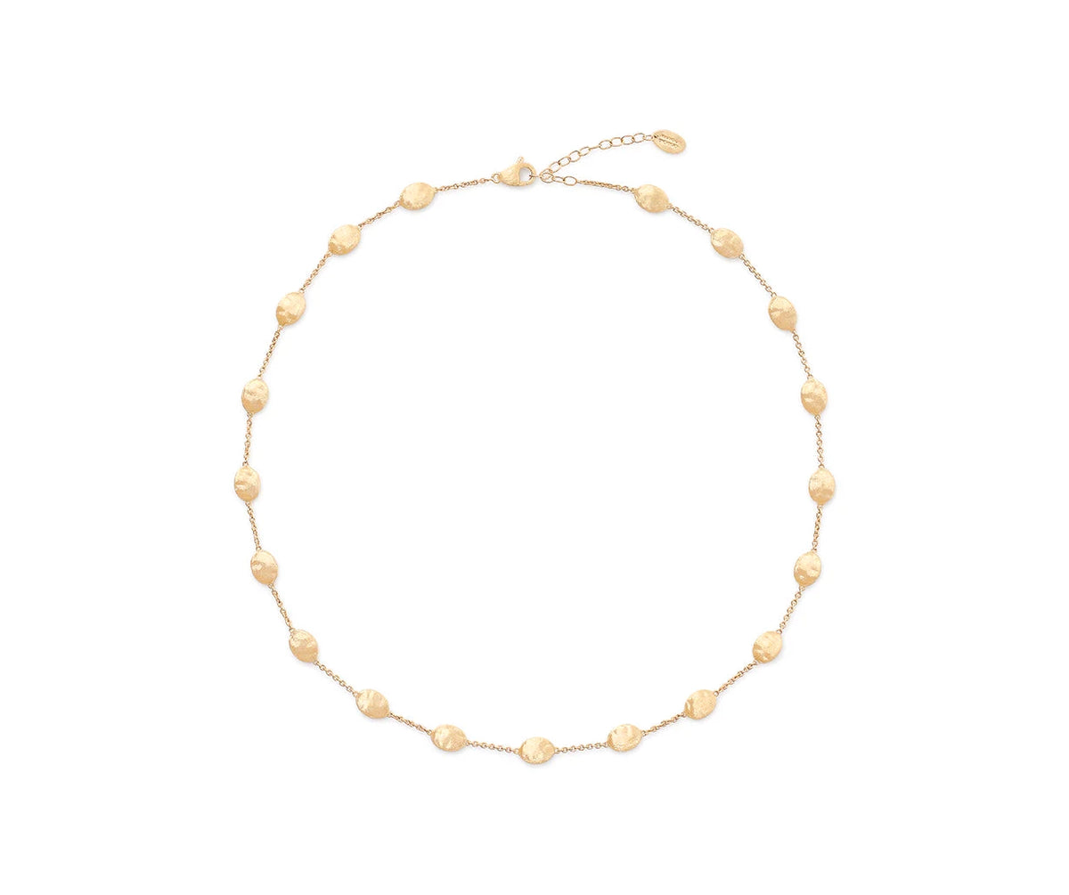 18kt Yellow Gold Siviglia Collection Medium Bean Necklace Necklaces Marco Bicego