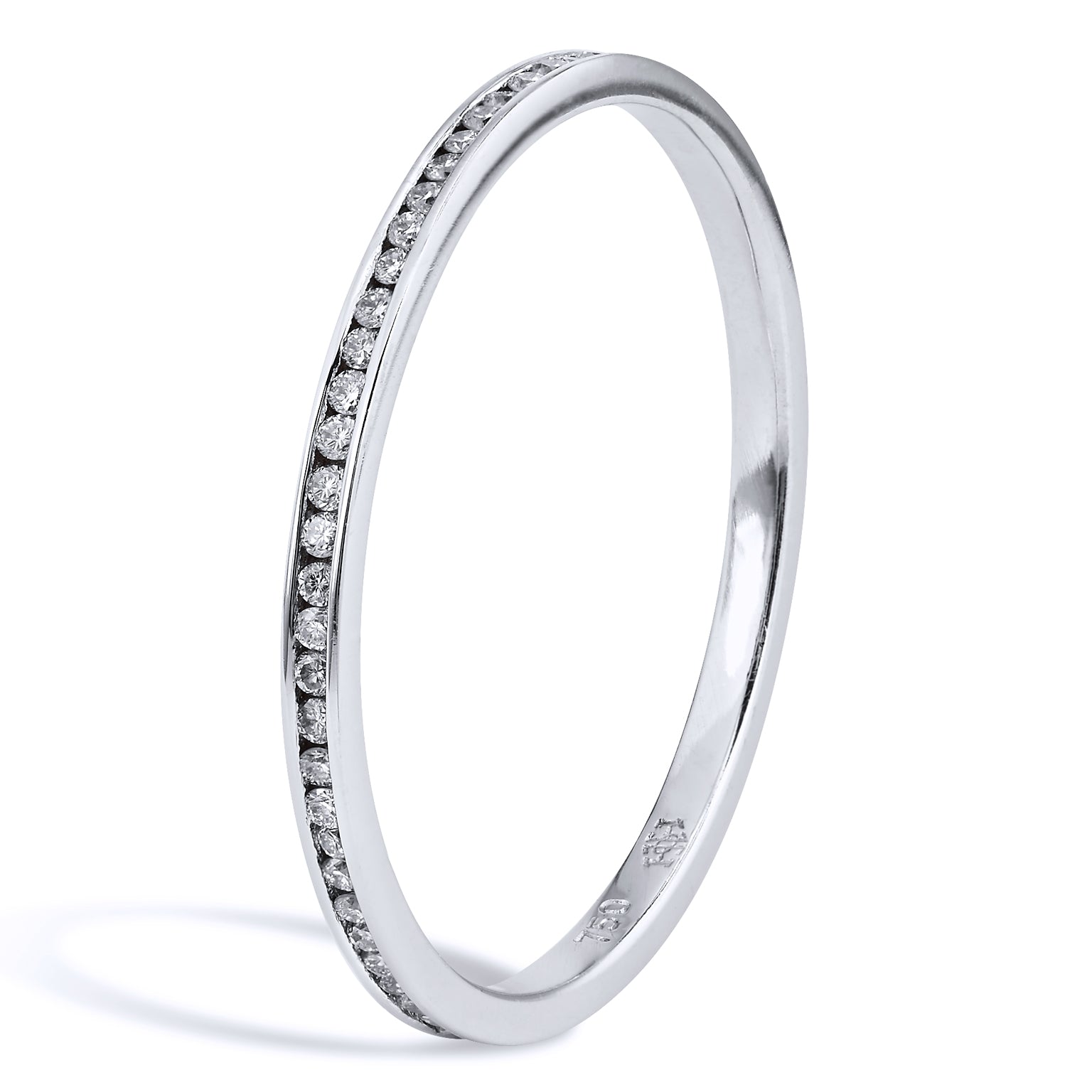 0.20 Carat Diamond Channel Set Band Ring Rings Curated by H