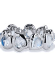 Heart Moonstone White Gold Ring Rings H&H Jewels