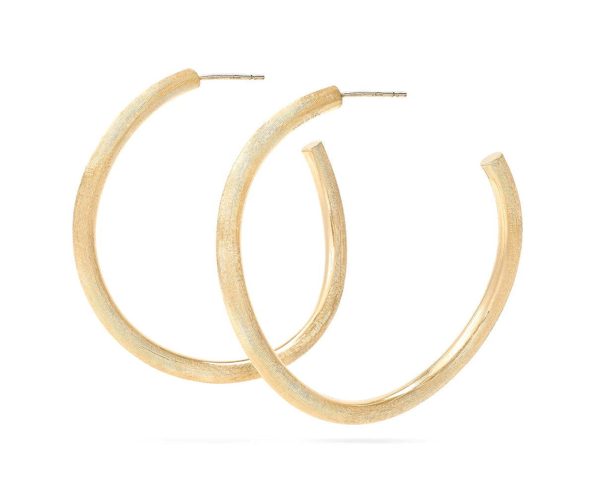 18K Yellow Gold Jaipur Collection Large Hoop Earrings Earrings Marco Bicego