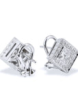 Princess-Cut Diamond Gold Earrings Earrings H&H Jewels