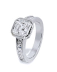 2.00ct Square Emerald Cut Diamond Engagement Ring Engagement Rings H&H Jewels