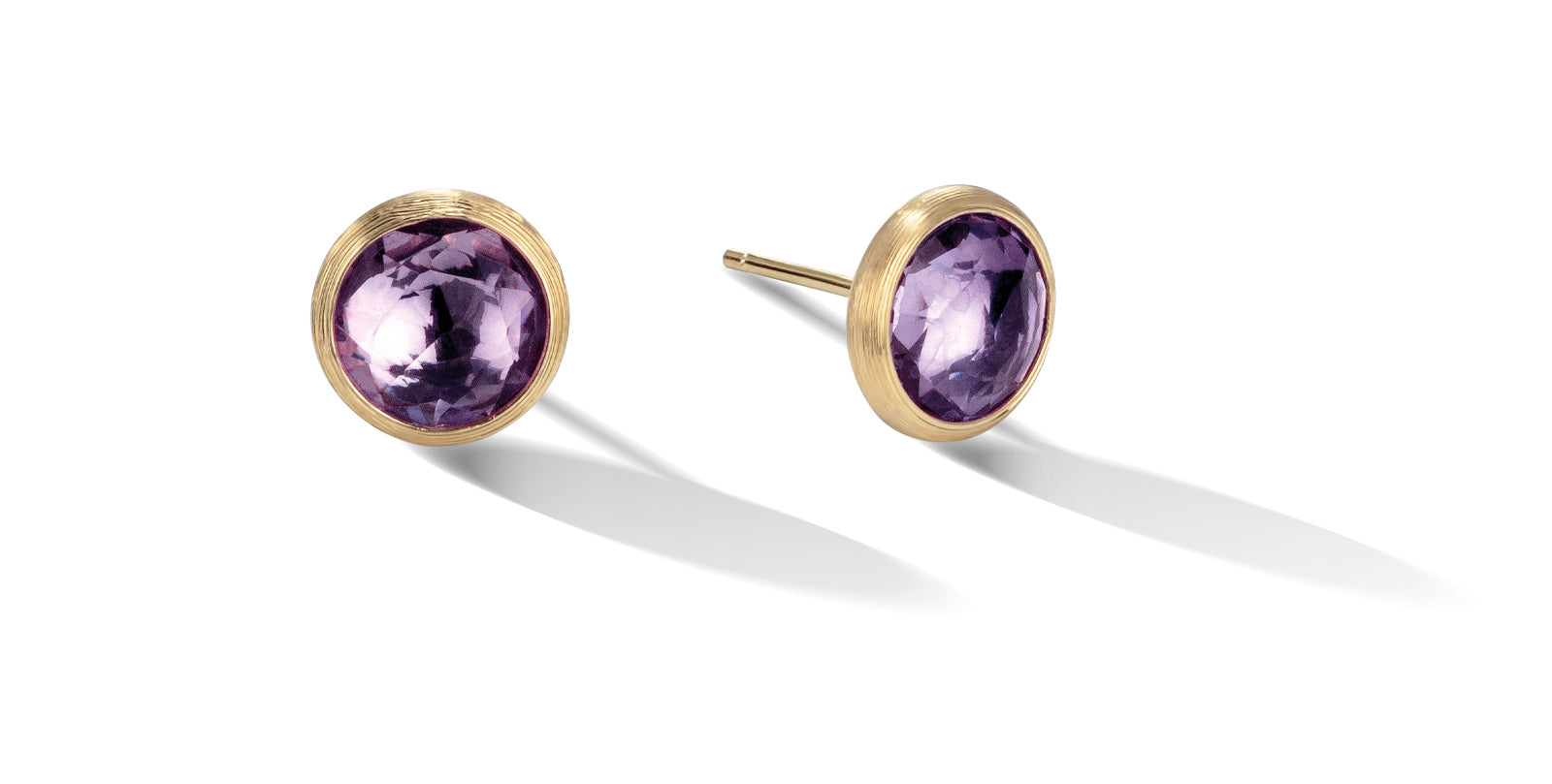 18K Yellow Gold Amethyst Jaipur Collection Stud Earrings Earrings Marco Bicego