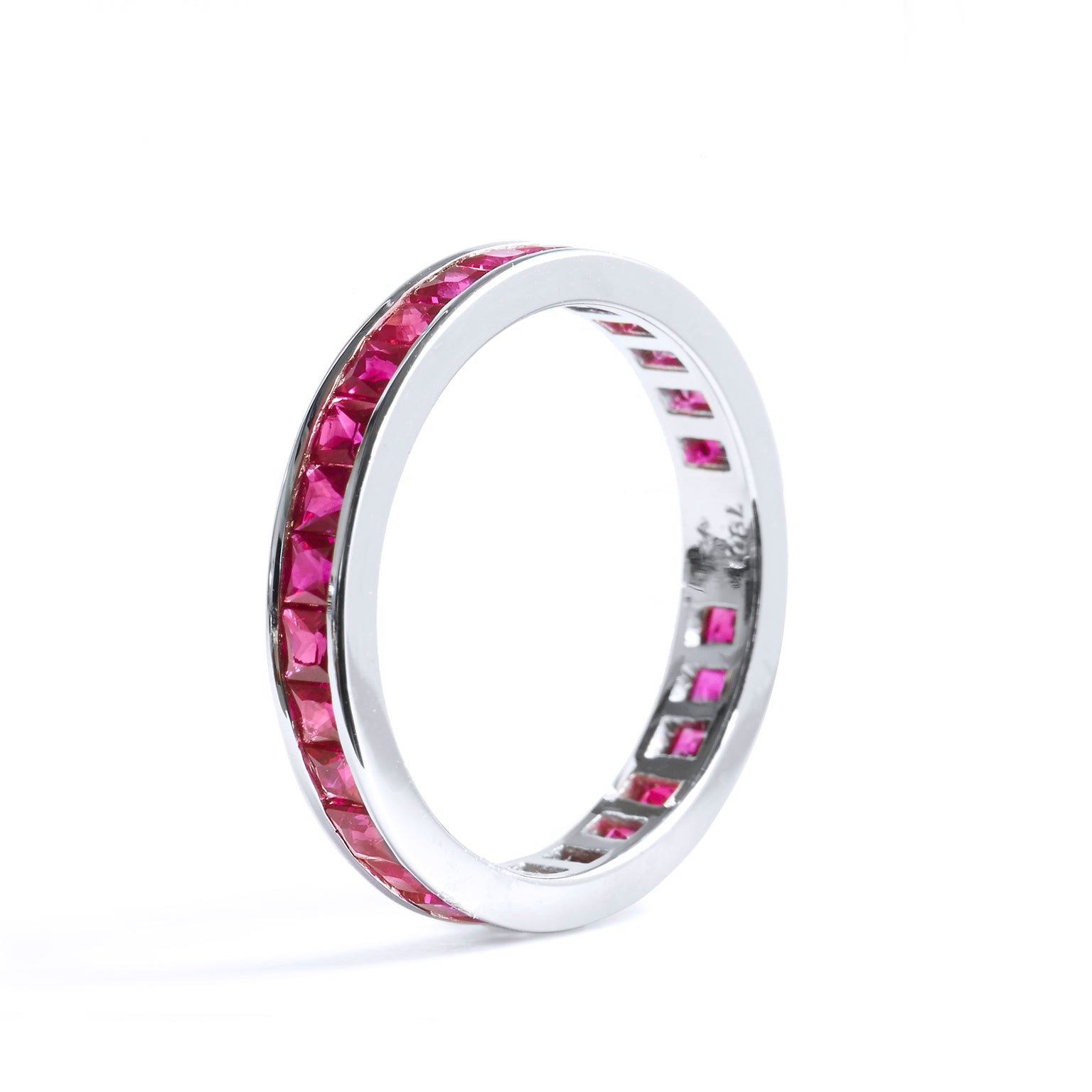 Ruby Eternity Band Rings Curated by H
