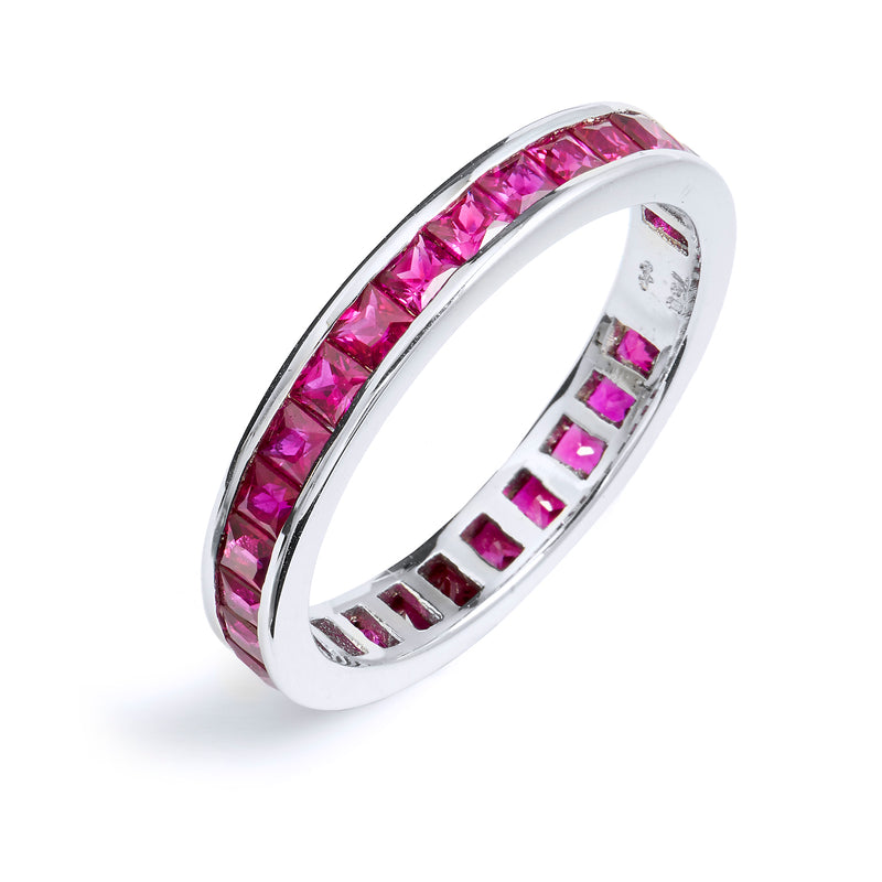 Ruby Eternity Band Rings Curated by H